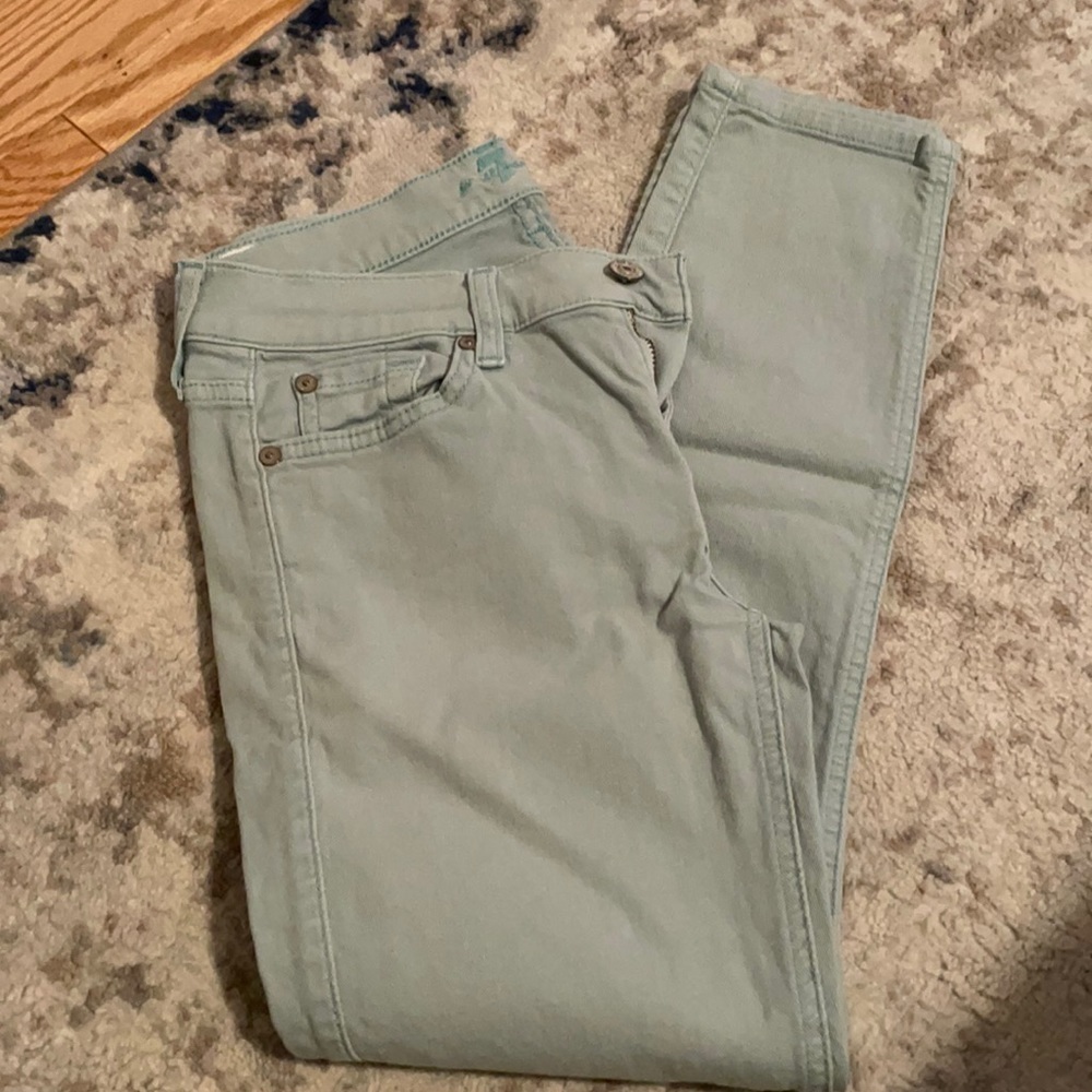 7 For All Mankind Cropped Skinny Jeans